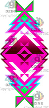 Load image into Gallery viewer, 6-inch Geometric Transfer Meta Tipi Transfers 49 Dzine Meta Tipi Pink 
