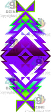 Load image into Gallery viewer, 6-inch Geometric Transfer Meta Tipi Transfers 49 Dzine Meta Tipi Purple 
