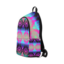 Load image into Gallery viewer, Seven Tribes Pink and Teal Horizon Fabric Backpack for Adult (Model 1659)
