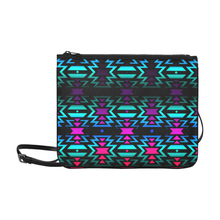 Load image into Gallery viewer, Lake Fire and Turquoise Slim Clutch

