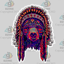 Load image into Gallery viewer, 11-inch Bear Sticker Transfer
