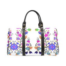 Load image into Gallery viewer, Floral Beadwork Seven Clans White Waterproof Travel Bag
