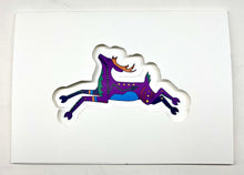Load image into Gallery viewer, Purple Reindeer Greeting Card

