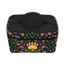 Load image into Gallery viewer, Floral Bearpaw Pink and Yellow Cosmetic Bag
