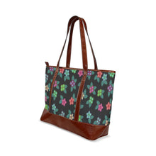 Load image into Gallery viewer, Berry Flowers Black Tote Handbag (Model 1642) handbag e-joyer 
