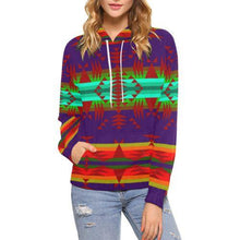 Load image into Gallery viewer, Between the Mountains Moon Shadow Sierra All Over Print Hoodie for Women (USA Size) (Model H13) All Over Print Hoodie for Women (H13) e-joyer 
