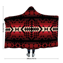 Load image into Gallery viewer, Black Rose Hooded Blanket blanket Herman 
