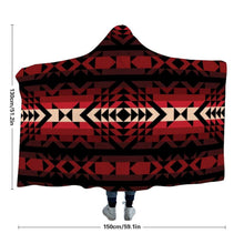 Load image into Gallery viewer, Black Rose Hooded Blanket blanket Herman 
