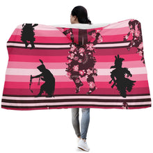 Load image into Gallery viewer, Dancers Floral Amour Hooded Blanket blanket 49 Dzine 
