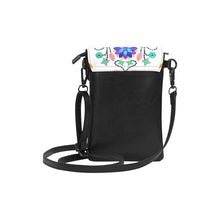 Load image into Gallery viewer, Floral Beadwork Four Clans White Small Cell Phone Purse (Model 1711) Small Cell Phone Purse (1711) e-joyer 
