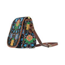 Load image into Gallery viewer, Floral Beadwork Four Mothers Saddle Bag/Small (Model 1649) Full Customization Saddle Bag/Small (Full Customization) e-joyer 
