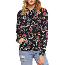 Load image into Gallery viewer, Floral Danseur All Over Print Hoodie for Women (USA Size) (Model H13) All Over Print Hoodie for Women (H13) e-joyer 
