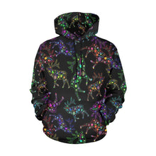 Load image into Gallery viewer, Floral Elk All Over Print Hoodie for Men (USA Size) (Model H13) All Over Print Hoodie for Men (H13) e-joyer 

