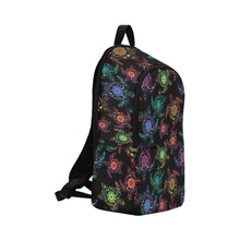 Load image into Gallery viewer, Floral Turtle Fabric Backpack for Adult (Model 1659) Casual Backpack for Adult (1659) e-joyer 
