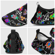 Load image into Gallery viewer, Indigenous Paisley Black Sockamoccs Slip On Shoes 49 Dzine 
