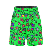 Load image into Gallery viewer, Indigenous Paisley Green Basketball Shorts 49 Dzine 
