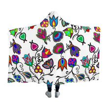 Load image into Gallery viewer, Indigenous Paisley White Hooded Blanket 49 Dzine 
