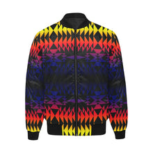 Load image into Gallery viewer, Two Worlds Apart All Over Print Quilted Bomber Jacket for Men (Model H33) All Over Print Quilted Jacket for Men (H33) e-joyer 
