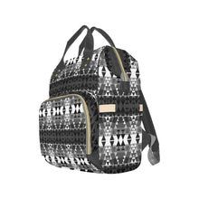 Load image into Gallery viewer, Writing on Stone Black and White Multi-Function Diaper Backpack (Model 1688) Diaper Backpack (1688) e-joyer 
